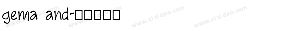 gema and字体转换